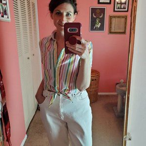 Vintage Baby Pink High Waisted Jeans